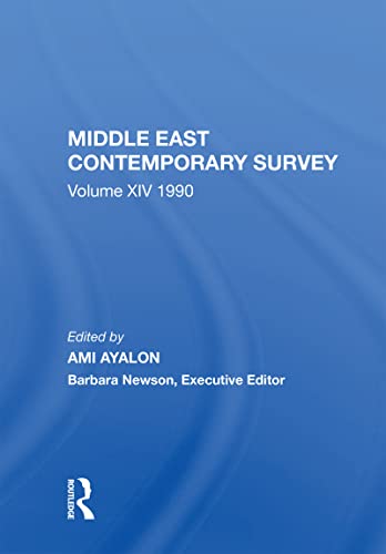 Beispielbild fr Middle East Contemporary Survey. Volume XIV 1990 zum Verkauf von Blackwell's