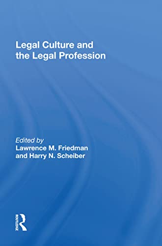 Imagen de archivo de Legal Culture and the Legal Profession a la venta por Blackwell's