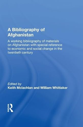 Beispielbild fr A Bibliography of Afghanistan zum Verkauf von Chiron Media