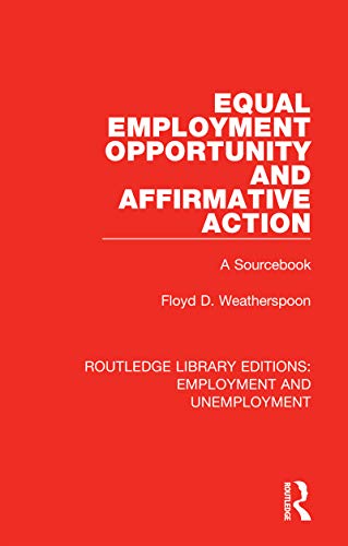 Stock image for Equal Employment Opportunity and Affirmative Action: A Sourcebook for sale by Blackwell's