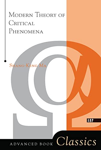 9780367095376: Modern Theory Of Critical Phenomena (Advanced Book Classics)