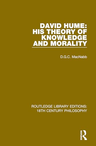 Stock image for David Hume: His Theory of Knowledge and Morality (Routledge Library Editions: 18th Century Philosophy) for sale by Chiron Media