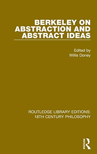 9780367143343: Berkeley on Abstraction and Abstract Ideas: 1 (Routledge Library Editions: 18th Century Philosophy)