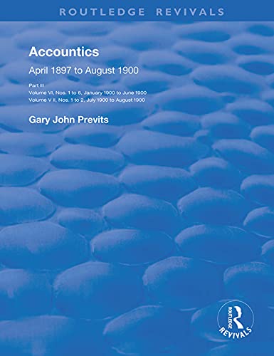 Stock image for Accountics. Part III January 1900 to August 1900 for sale by Blackwell's