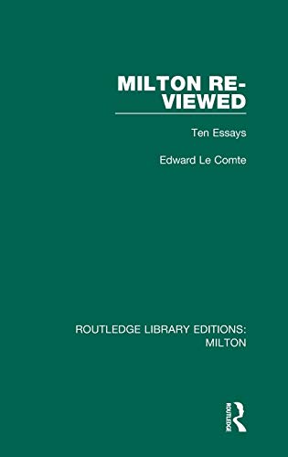 Beispielbild fr Milton Re-viewed: Ten Essays zum Verkauf von Blackwell's