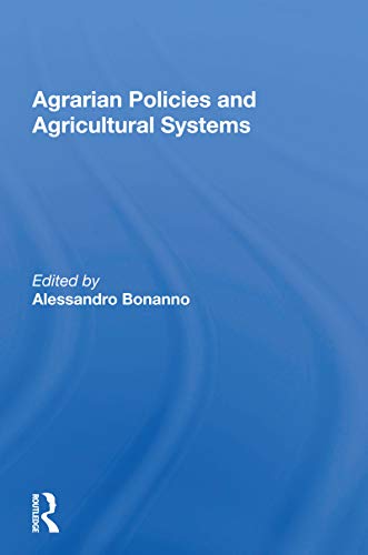 Beispielbild fr Agrarian Policies and Agricultural Systems zum Verkauf von Blackwell's