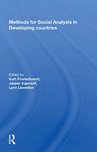 Imagen de archivo de Methods for Social Analysis in Developing Countries a la venta por Blackwell's