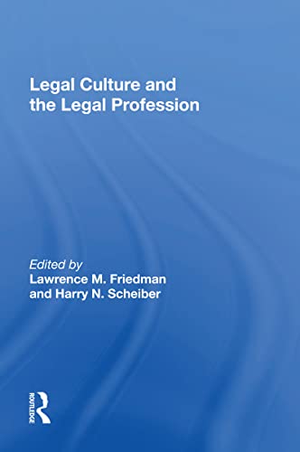 Imagen de archivo de Legal Culture and the Legal Profession a la venta por Blackwell's