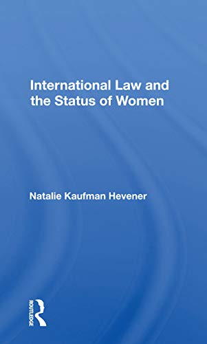 Beispielbild fr International Law and the Status of Women zum Verkauf von Blackwell's