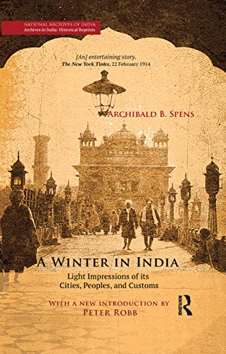 Stock image for A Winter in India: Light Impressions of its Cities, Peoples and Customs for sale by Blackwell's