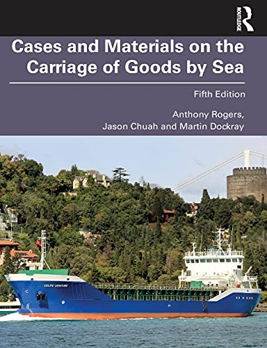 9780367181444: Cases and Materials on the Carriage of Goods by Sea