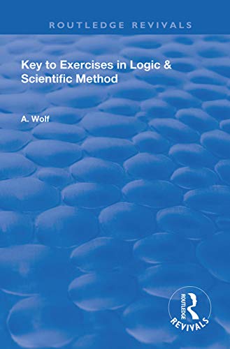 Stock image for Key to Exercises in Logic and Scientific Method (Routledge Revivals) for sale by Chiron Media