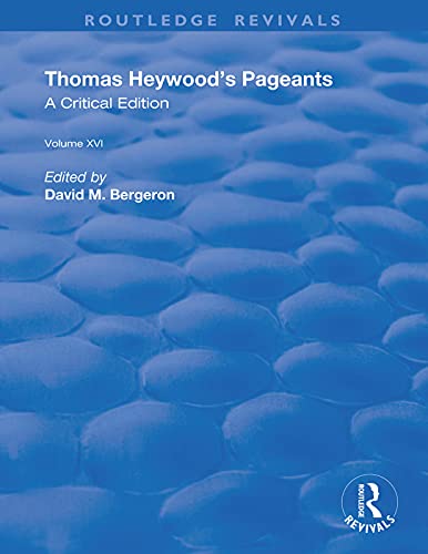 Stock image for Thomas Heywood's Pageants for sale by Blackwell's