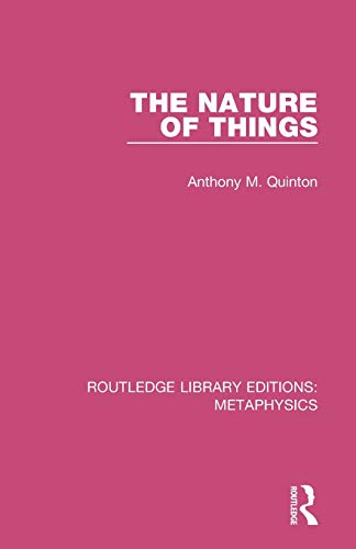 Stock image for The Nature of Things (Routledge Library Editions: Metaphysics) for sale by Chiron Media