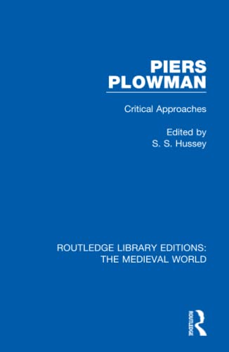 Beispielbild fr Piers Plowman: Critical Approaches (Routledge Library Editions: The Medieval World) zum Verkauf von Chiron Media