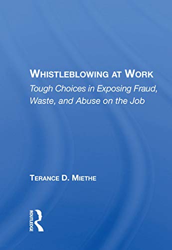 Imagen de archivo de Whistleblowing at Work a la venta por Blackwell's