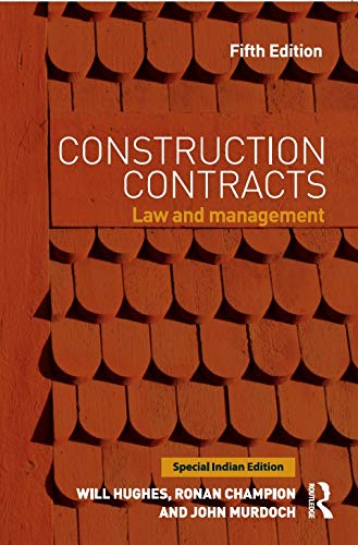 Imagen de archivo de Construction Contracts : Law And Management, 5Th Edition a la venta por SMASS Sellers