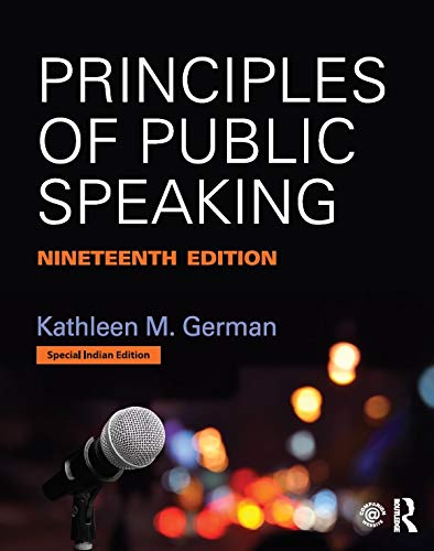 Stock image for PRINCIPLES OF PUBLIC SPEAKING, 19TH EDITION for sale by Mispah books