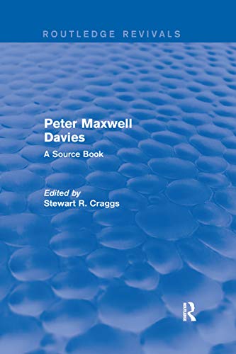 Beispielbild fr Peter Maxwell Davies: A Source Book zum Verkauf von Blackwell's
