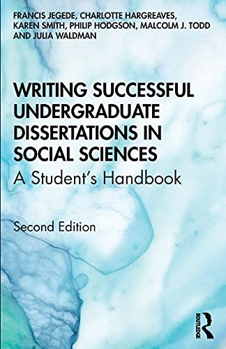 Beispielbild fr Writing Successful Undergraduate Dissertations in Social Sciences: A Student's Handbook zum Verkauf von Blackwell's