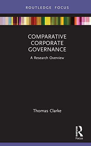 Beispielbild fr Comparative Corporate Governance: A Research Overview zum Verkauf von Blackwell's