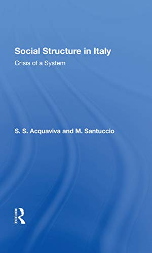 9780367287672: Social Structure In Italy