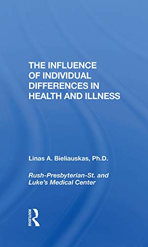 Beispielbild fr The Influence Of Individual Differences In Health And Illness zum Verkauf von Blackwell's