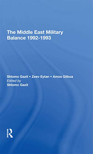 Imagen de archivo de The Middle East Military Balance 19921993 a la venta por Chiron Media