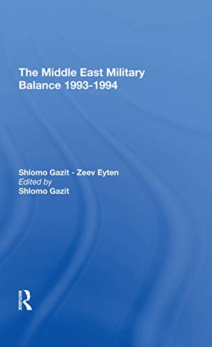 Imagen de archivo de The Middle East Military Balance 19931994 a la venta por Chiron Media