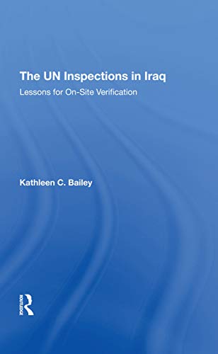 9780367296872: The Un Inspections In Iraq: Lessons For Onsite Verification