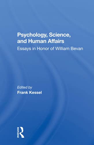 Beispielbild fr Psychology, Science, and Human Affairs zum Verkauf von Blackwell's