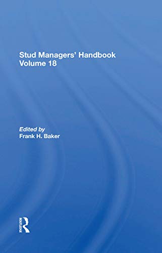 Imagen de archivo de Stud Managers' Handbook. Vol. 18 a la venta por Blackwell's