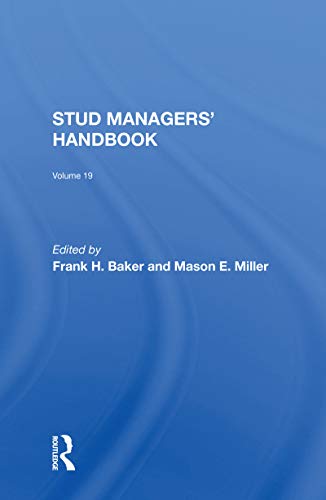 Beispielbild fr Stud Managers' Handbook. Vol. 19 zum Verkauf von Blackwell's