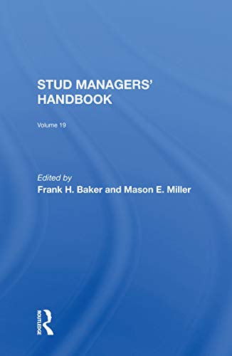 Imagen de archivo de Stud Managers' Handbook. Vol. 19 a la venta por Blackwell's