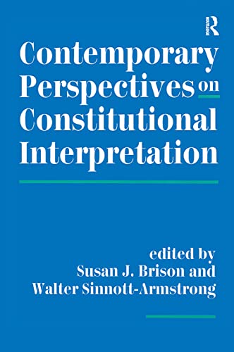 Imagen de archivo de Contemporary Perspectives On Constitutional Interpretation a la venta por Chiron Media