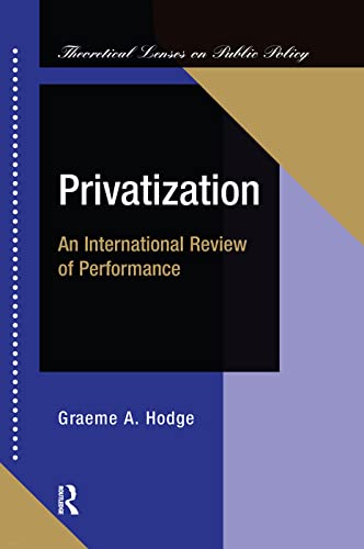 Stock image for Privatization: An International Review Of Performance for sale by Chiron Media