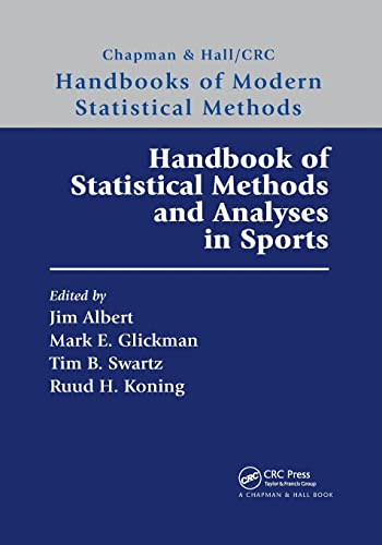 9780367331016: Handbook of Statistical Methods and Analyses in Sports (Chapman & Hall/CRC Handbooks of Modern Statistical Methods)