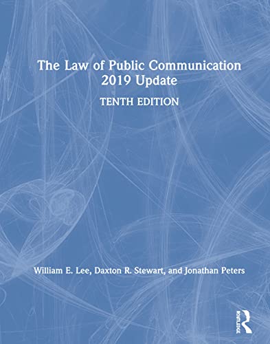 Beispielbild fr The Law of Public Communication 2019 Update zum Verkauf von Buchpark
