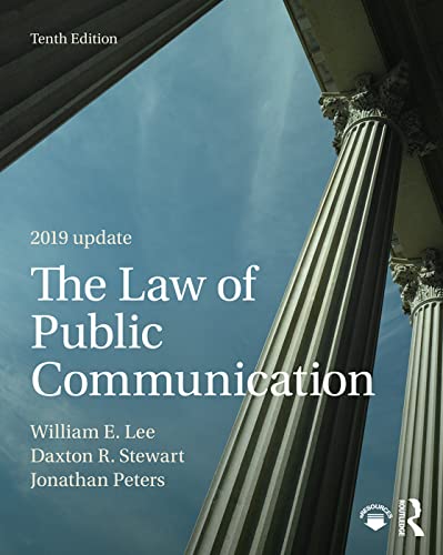 Beispielbild fr The Law of Public Communication 2019 Update zum Verkauf von SecondSale