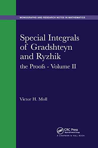 Stock image for Special Integrals of Gradshteyn and Ryzhik: the Proofs - Volume II for sale by Blackwell's