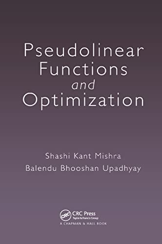 Stock image for Pseudolinear Functions and Optimization for sale by Blackwell's