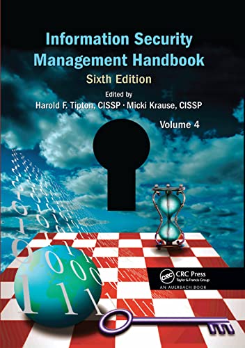 9780367383886: Information Security Management Handbook, Volume 4