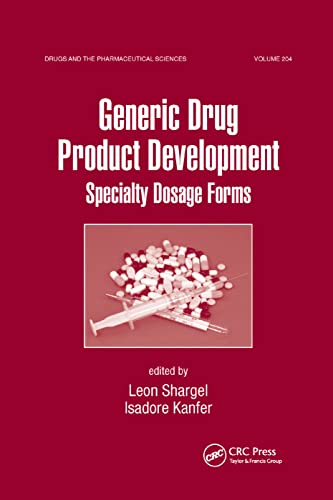 Beispielbild fr Generic Drug Product Development zum Verkauf von Blackwell's