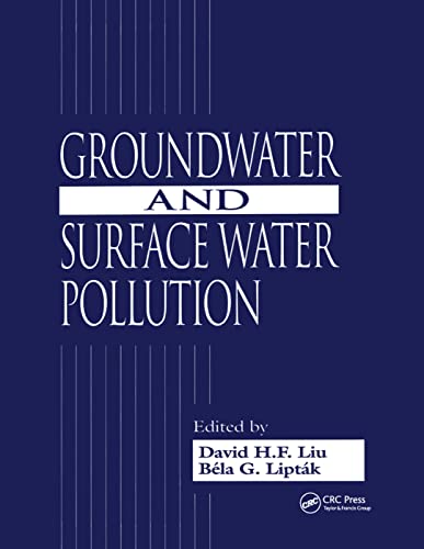 Beispielbild fr Groundwater and Surface Water Pollution zum Verkauf von Blackwell's