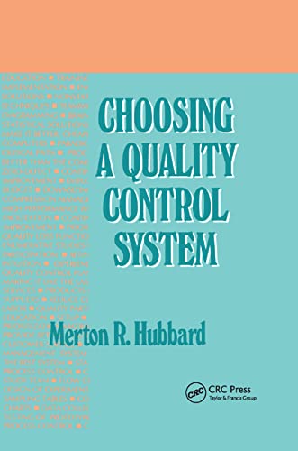 9780367400194: Choosing a Quality Control System