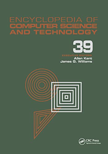 Beispielbild fr Encyclopedia of Computer Science and Technology: Volume 39 - Supplement 24 - Entity Identification to Virtual Reality in Driving Simulation zum Verkauf von Blackwell's