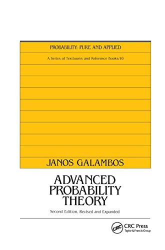 9780367401634: Advanced Probability Theory, Second Edition, (Probability: Pure and Applied)