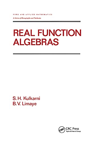 Stock image for Real Function Algebras (Chapman & Hall/CRC Pure and Applied Mathematics) for sale by Lucky's Textbooks