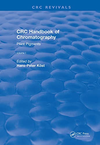 Stock image for Crc Handbook Of Chromatography: Plant Pigments Fat-Soluble Pigments, Volume 1 for sale by Mispah books