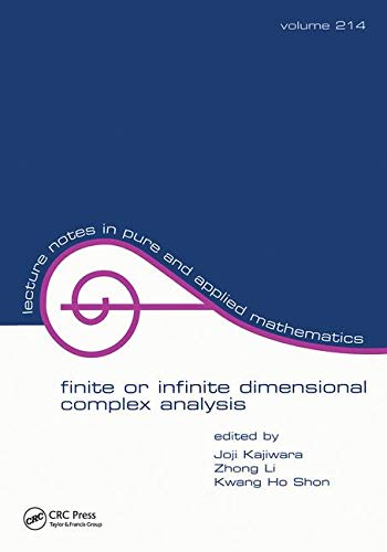 Stock image for Finite or Infinite Dimensional Complex Analysis [Special Indian Edition - Reprint Year: 2020] for sale by Mispah books